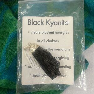 Black Kyanite Pendant